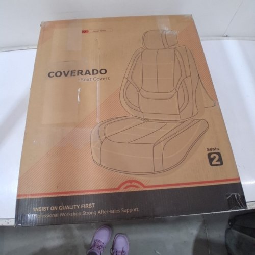 COVERADO UNIVERSAL FIT WATERPROOF FRONT SEAT LEATHERETTE CAR SEAT PROTECTOR FOR MOST CARS - BLACK (MODEL: SCU031) image 4