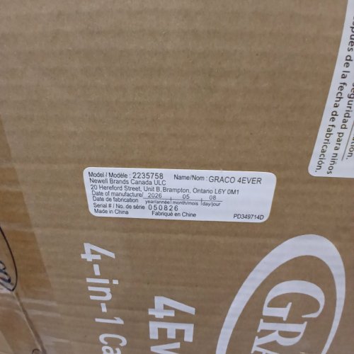 GRACO 4EVER 4-IN-1 BABY TO BOOSTER CAR SEAT - HANCOCK (MODEL: 2235758) image 2