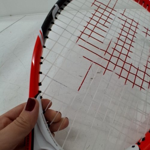 WILSON FEDERER STOP SHOCK TENNIS RACKET - 27" - 4 3/8" GRIP - BLACK/WHITE/RED image 3