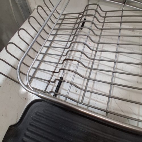 KITCHENAID STAINLESS STEEL DISH RACK - 19.6" X 14.9" X 6.9" - WHITE (MODEL: 2003691) image 3