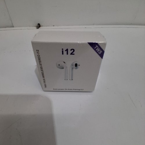 TWS I12 WIRELESS BLUETOOTH HEADPHONES, WHITE image 2