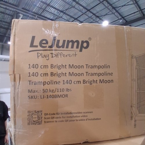 LEJUMP BRIGHT MOON TRAMPOLINE - 140 CM, 50 KG MAX - BLUE (ITEM: LJ-140BMOR) image 2