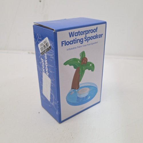 GEMS WATERPROOF BLUETOOTH FLOATING INFLATABLE POOL SPEAKER - 9.5" - PALM TREE image 2
