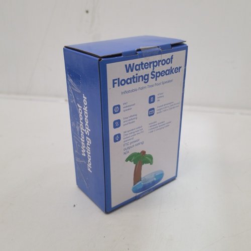 GEMS WATERPROOF BLUETOOTH FLOATING INFLATABLE POOL SPEAKER - 9.5" - PALM TREE image 3