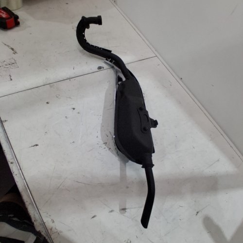 MOTORCYCLE EXHAUST MUFFLER FOR MONKET BIKE Z50- CHROME / BLACK image 4