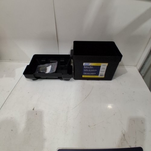 CAMCO STANDARD HEAVY-DUTY 6V BATTERY BOX WITH STRAPS AND HARDWARE - SAFELY STORES RV, AUTOMOTIVE, AND MARINE BATTERIES - 7.25"X10.75"X8"- GROUP 24 (MODEL: 55362) image 2