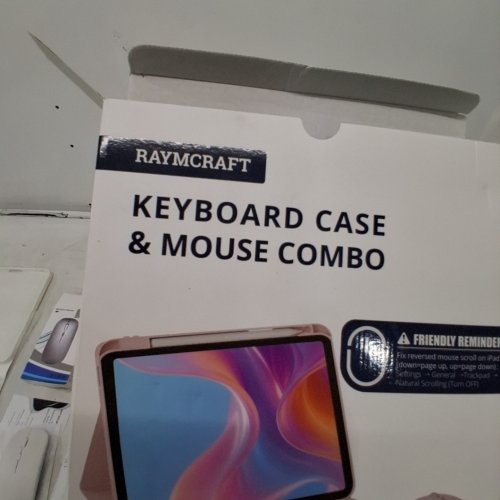 RAYMCRAFT PROTECTIVE CASE WITH REMOVABLE KEYBOARD, BACKLIT KEYS AND MOUSE - COMPATIBLE WITH FOR IPAD A16 11TH (2025)/10TH 10.9" (2022) - WHITE image 3