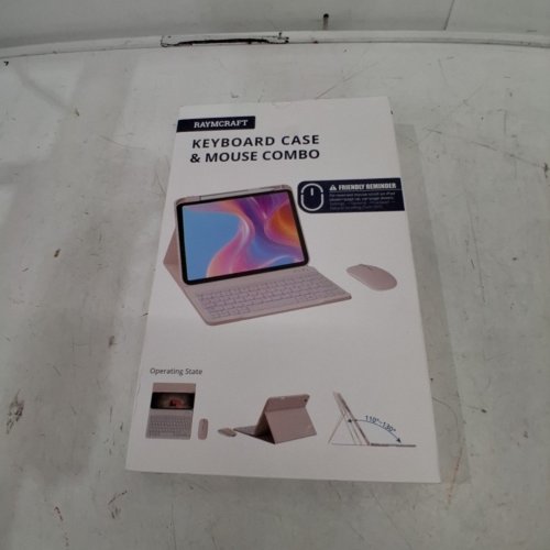 RAYMCRAFT PROTECTIVE CASE WITH REMOVABLE KEYBOARD, BACKLIT KEYS AND MOUSE - COMPATIBLE WITH FOR IPAD A16 11TH (2025)/10TH 10.9" (2022) - WHITE image 5