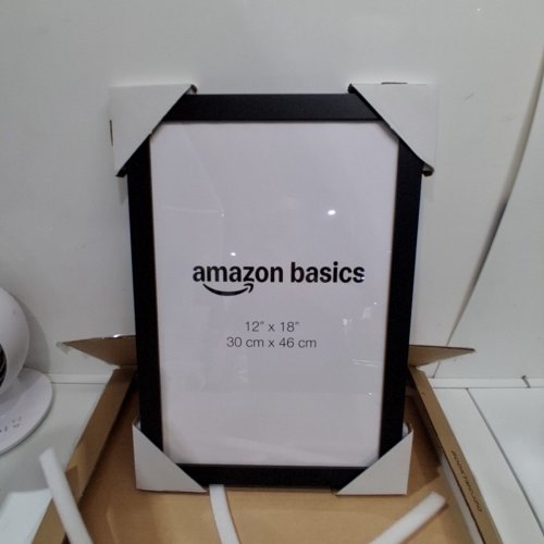 AMAZON BASICS WOOD POSTER RECTANGULAR FRAME - 12" X 18" - BLACK image 2