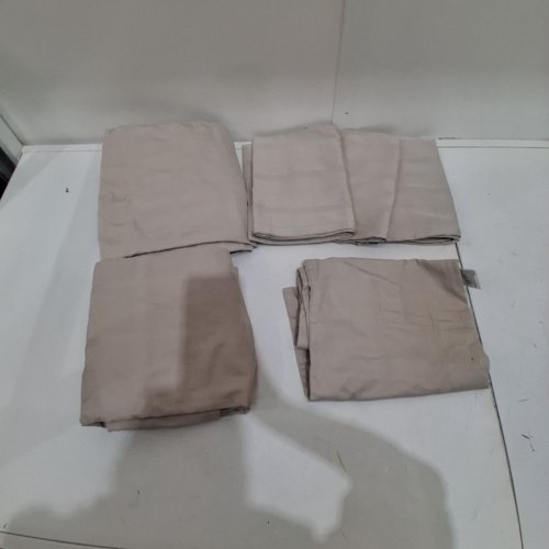 6PC GLUCKSTEIN STUDIO BERKELEY SHEET SET - QUEEN - BEIGE (MODEL: 2200100) image 2