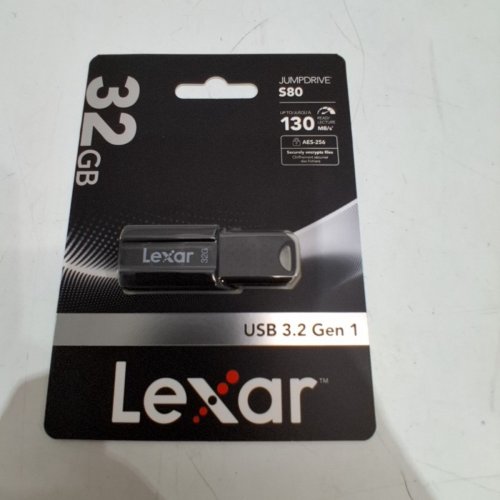 LEXAR JUMPDRIVE USB 3.2 GENERATION 1 FLASH DRIVE - 32GB - UP TO 130 MB/S - BLACK (MODEL: S80) image 2