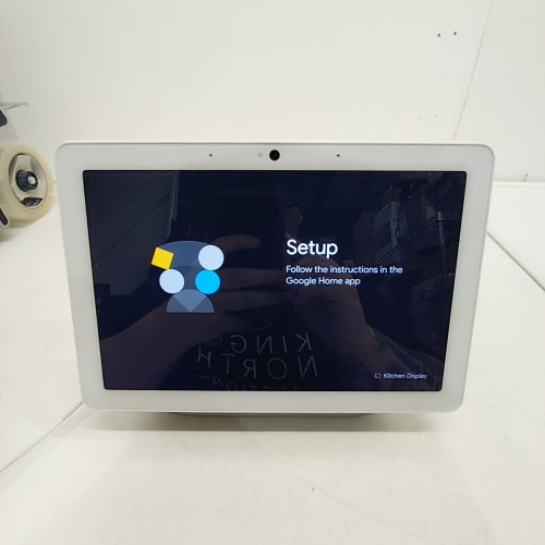 GOOGLE NEST HUB MAX SMART DISPLAY - CHALK WHITE (MODEL: GA00426-CA) image 2