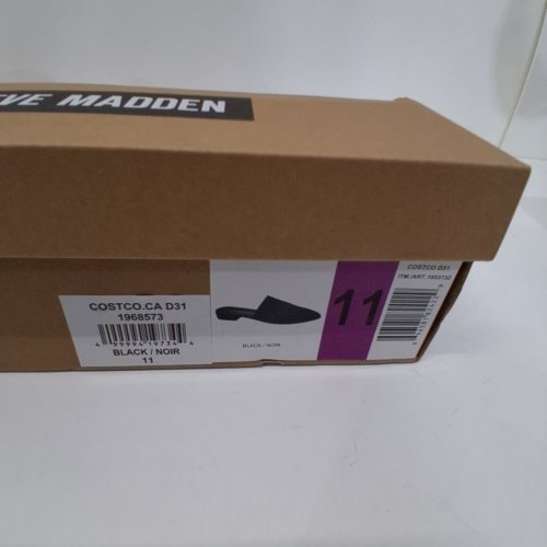 WOMENS STEVE MADDEN KNIT POINTED-TOE MULES - SIZE 11 - BLACK (MODEL: 1953732) image 2