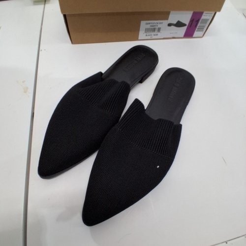 WOMENS STEVE MADDEN KNIT POINTED-TOE MULES - SIZE 11 - BLACK (MODEL: 1953732) image 3