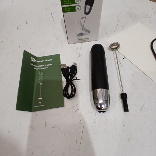 MAESTRI HOUSE HANDHELD RECHARGEABLE MILK FROTHER - BLACK (MODEL: MHMF06) image 4