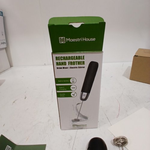 MAESTRI HOUSE HANDHELD RECHARGEABLE MILK FROTHER - BLACK (MODEL: MHMF06) image 5