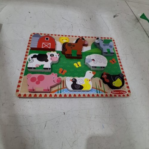 MELISSA & DOUG FARM ANIMAL CHUNKY PUZZLE image 2