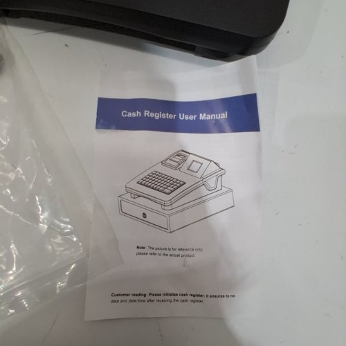 ELECTRONIC 48 KEY CASH REGISTER WITH SCREEEN DISPLAY AND THERMAL PRINTER - BLACK image 3