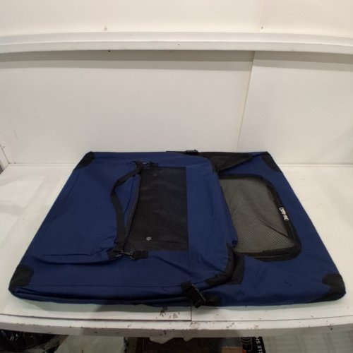 FEANDREA FOLDABLE DOG CARRIER WITH METAL FRAME AND POCKETS - XXXL - 40'' X 27'' - DARK BLUE (MODEL: PDC10Z) image 2