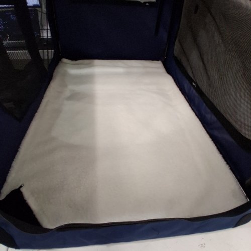 FEANDREA FOLDABLE DOG CARRIER WITH METAL FRAME AND POCKETS - XXXL - 40'' X 27'' - DARK BLUE (MODEL: PDC10Z) image 5