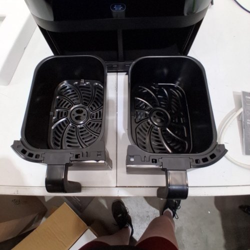 CHEFMAN TURBOFRY TOUCH SCREEN DUAL BASKET AIR FRYER - 9QT. TOTAL CAPACITY - BLACK (MODEL: RJ38-SQPF-45TDB-CA) image 4