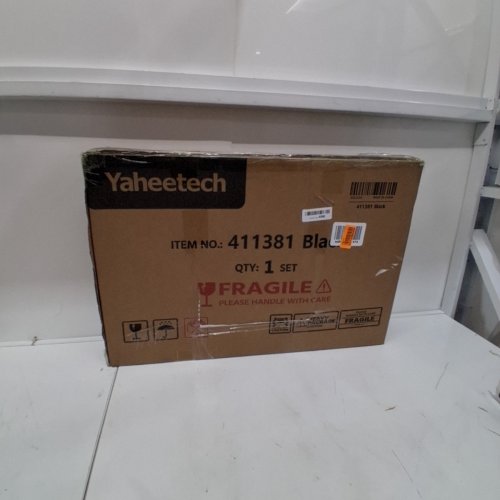 YAHEETECH COLLAPSABLE DOG CRATE DOUBLE DOOR CAGE - 24" X 16.5" X 18.5" - BLACK (MODEL: 411381) image 4