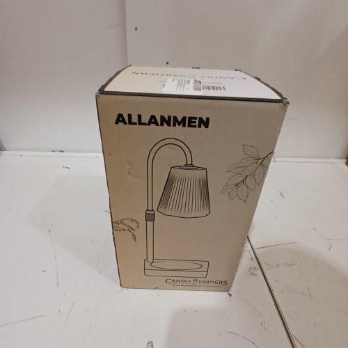 ALLANMEN DIMMABLE ADJUSTABLE HEIGHT CANDLE WARMER LAMP - AMBER / WOOD image 4