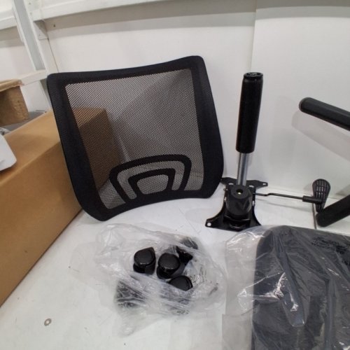 BESTOFFICE ADJUSTABLE ERGONOMIC HOME OFFICE DESK CHAIR - 18" X 21.5" - BLACK image 3