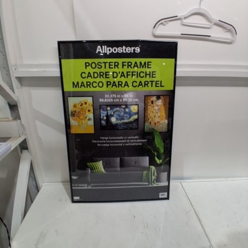 ALLPOSTERS POSTER FRAME FOR HORIZONTAL OR VERTICAL HANGING - 22.3" X 34" - BLACK (MODEL: PF12319) image 2