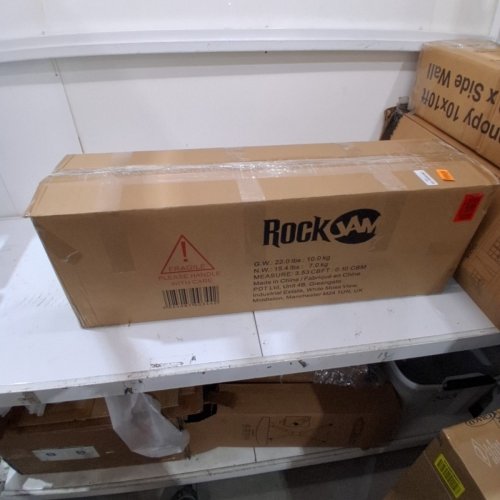 ROCKJAM 61 KEY KEYBOARD PIANO WITH PITCH BEND KIT, KEYBOARD STAND, AND PIANO BENCH - 9V - BLACK (MODEL: RJ5061) image 5