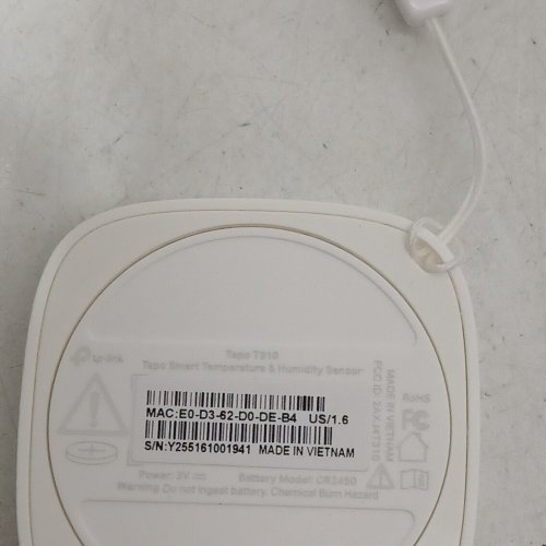 TAPO SMART TEMPERATURE & HUMIDITY SENSOR *TAPO HUB REQUIRED* - WHITE (MODEL: T310) image 2