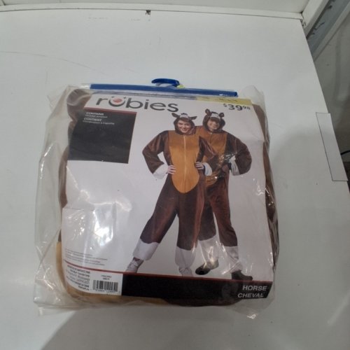 ADULT UNISEX RUBIES HORSE ONESIE COSTUME - LARGE/EXTRA LARGE - BROWN (STYLE: 100379) image 2