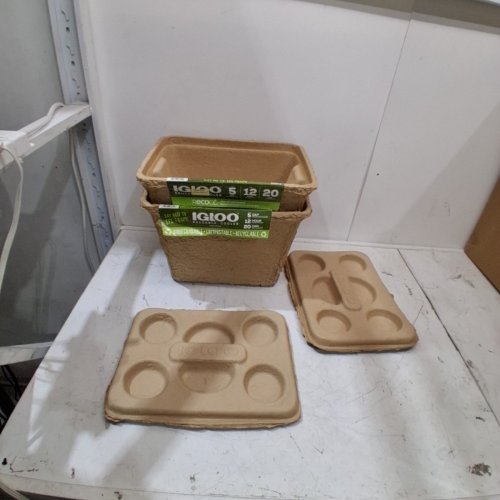 2PK IGLOO REUSABLE COOLER - 12 OZ - 20 CAN MAX CAPACITY - BROWN image 2