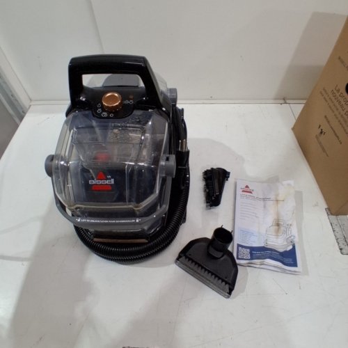 BISSELL LITTLE GREEN HYDROSTEAM MULTI-SURFACE PORTABLE DEEP CARPET/UPHOLSTERY CLEANER - 64OZ WATER TANK - BLACK (MODEL : 3618B TYPE 2) image 3