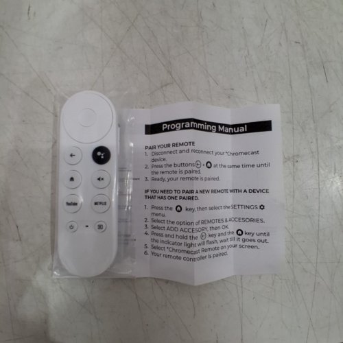 VOICE SEARCH GOOGLE CHROMECAST TV REMOTE CONTROL REPLACEMENT - WHITE image 4