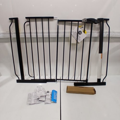 REGALO EASY STEP EXTRA WIDE SAFETY GATE - 29-49" X 30" - BLACK (MODEL: 1164 EB DS) image 2