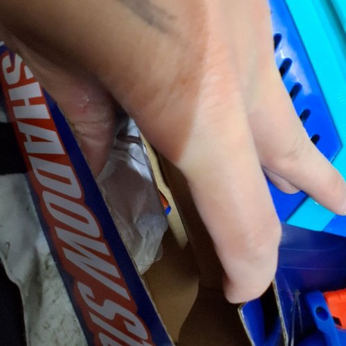 NERF N SERIES SHADOW STORM DART BLASTER - INCLUDES STOCK, SIGHT AND BARREL ATTACHMENTS - BLUE/ORANGE image 3
