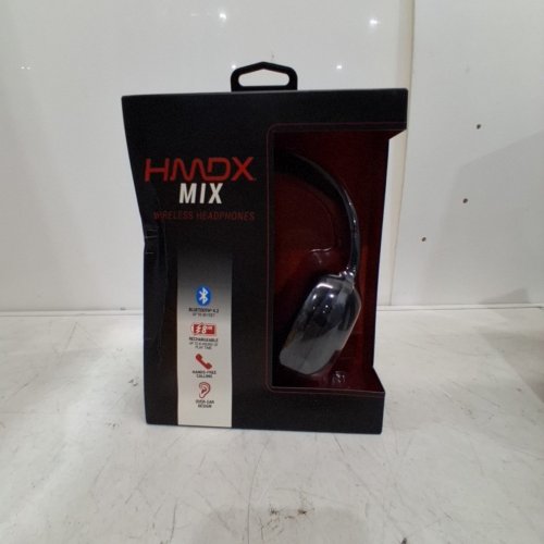 HMDX WIRELESS HEADPHONES - BLUETOOTH, 30FT RANGE, 8HR PLAY TIME - BLACK (MODEL:HX-HP210BK) image 2