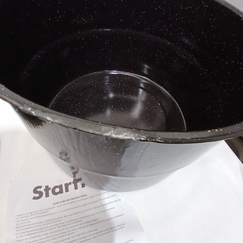 STARFRIT STOCK POT WITH LID AND RACK - 21 QT - BLACK image 6
