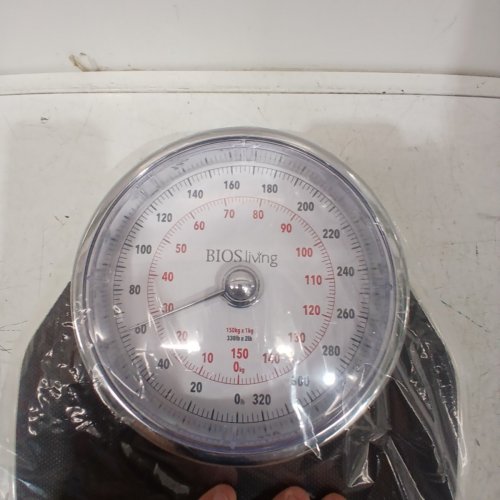 BIOS LIVING PREMIUM ANALOG SCALE - 330LB CAPACITY - BLACK/WHITE (MODEL: SC404) image 3