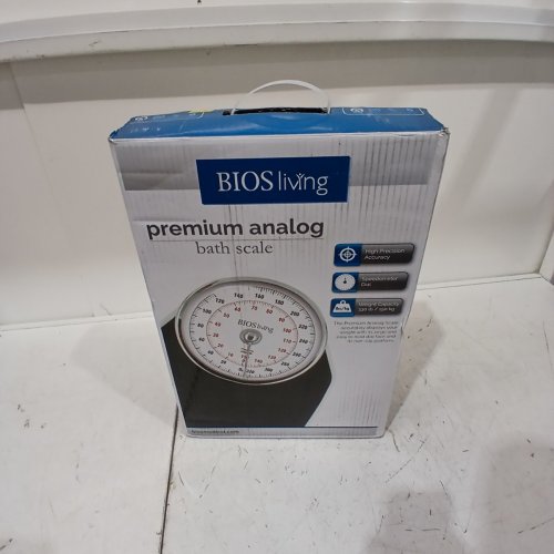 BIOS LIVING PREMIUM ANALOG SCALE - 330LB CAPACITY - BLACK/WHITE (MODEL: SC404) image 4