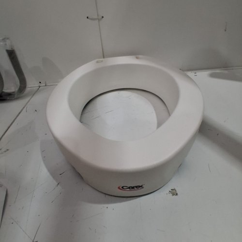 CAREX ELONGATED RAISED TOILET SEAT - 3.5” - WHITE (MODEL: FGB306C1) image 2