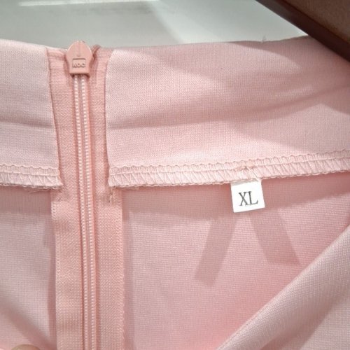 LONG SLEEVE DRESS WITH PEARL DETAILS - EXTRA LARGE - PINK image 4