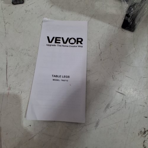 4PK VEVOR HEAVY DUTY HAIRPIN TABLE LEGS - 19" - BLACK - (MODEL: T10569-19) image 3