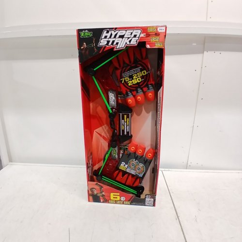 HYPER STRIKE BOW AND ARROWS SET WITH 6 ARROWS AND 2 TARGETS - RED/BLACK/GREEN (MODEL: 1993637) image 2