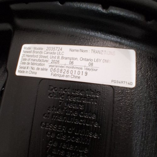 GRACO TRANZITIONS 3-IN-1 HARNESS BOOSTER SEAT - 22-100LBS - PROOF BLACK (MODEL: 2035724) image 2