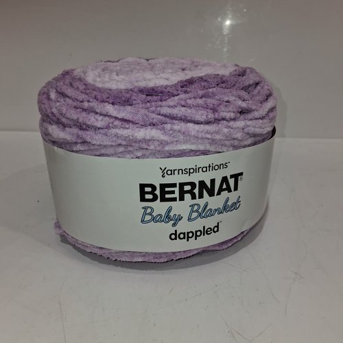 BERNAT DAPPLED BABY BLANKET YARN - 10.5 OZ - CROCUS FAERIE/PURPLE image 4
