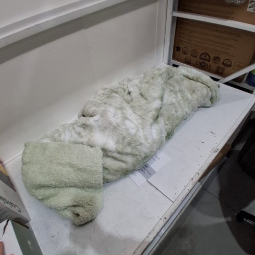 MARNUR HEATED ELECTRIC MICROPLUSH BLANKET WITH 4 HEATING LEVELS & 10 HOURS AUTO OFF MACHINE WASHABLE - 72" X 84" - GREEN (MODEL:LY09A-7284) image 2