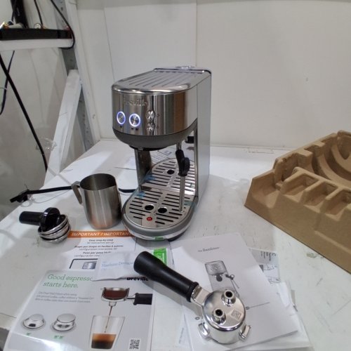 BREVILLE THE BAMBINO COMPACT ESPRESSO MAKER - STAINLESS STEEL (MODEL: BES450BSS) image 2
