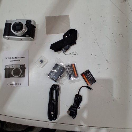 DUAL LENS AUTOFOCUS DIGITAL CAMERA - 5K ULTRA HD - 48MP - 2.8" DISPLAY SCREEN - BLACK/SILVER (MODEL: DC203) image 5